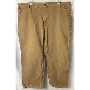 Carhartt Duck‎ Carpenter Work Pants Jeans Brown 46x30 (44x29) dungarees B11 BRN
